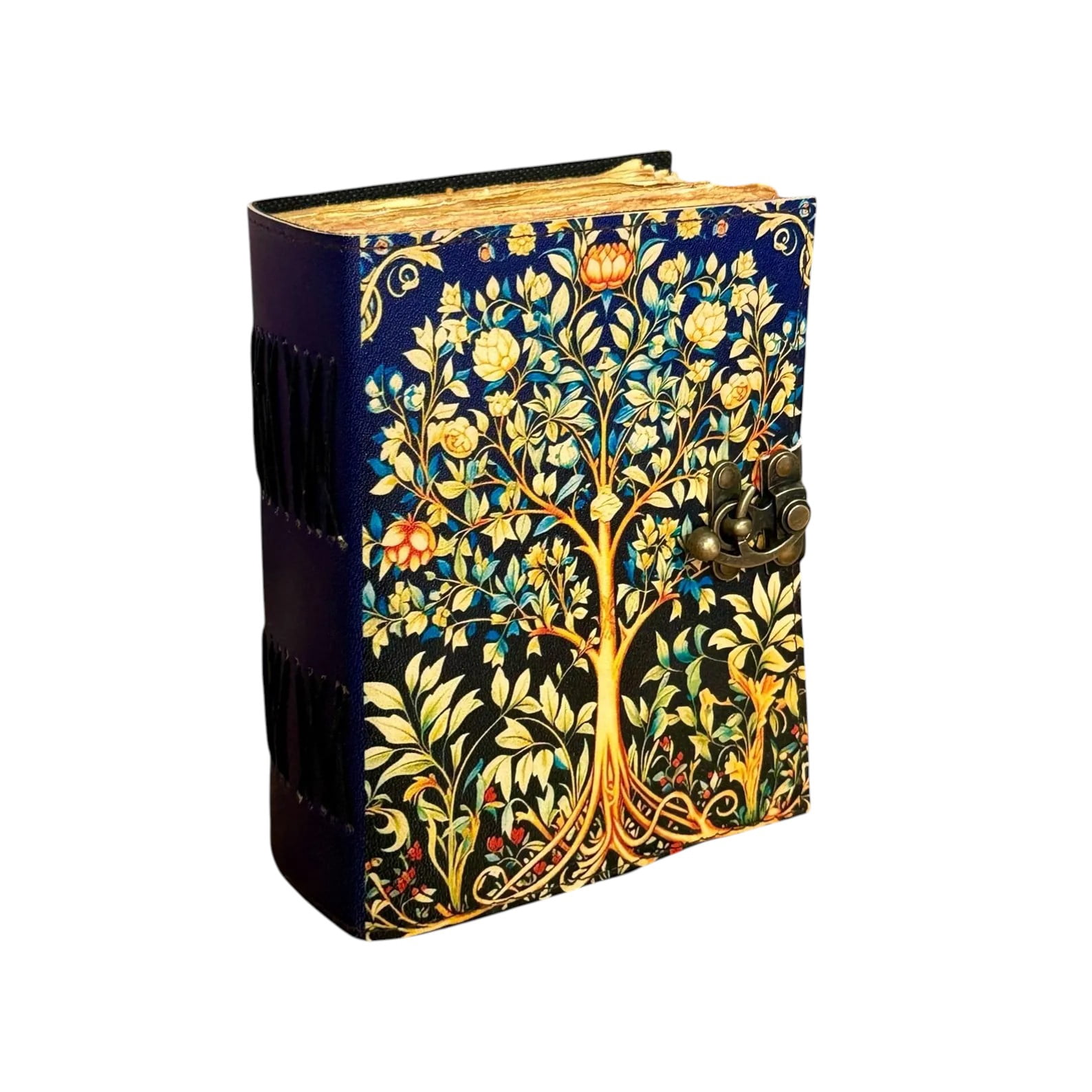 Tree of Life Handmade Leather Journal 5x7 – 200 Deckle Edge Pages Vintage Writing Notebook