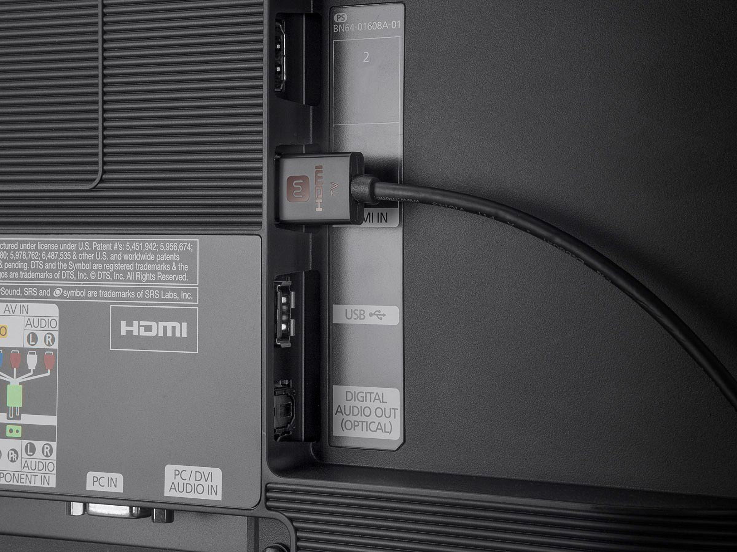 Monoprice HDMI Cable - 6 Feet - Black | High Speed, Active Chipset, 4K@60Hz, HDR, 18Gbps, 36AWG, YUV 4:4:4 , Compatible with UHD TV and More - Ultra Slim Series