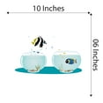 thumbnail image 4 of Fish Wall Decal Cute Fish Aquarium Jumping Vinyl Wall Decal Joyful Animal Bedroom Decoration - Size: 10 In X 6 In, 4 of 5