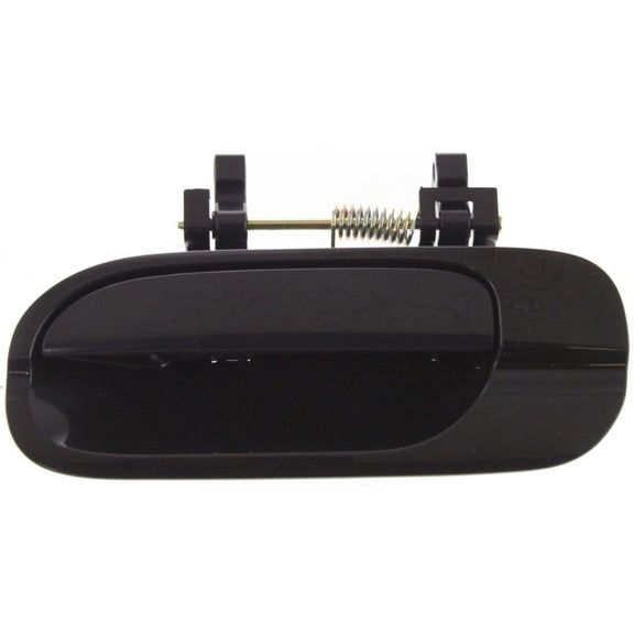 Exterior Door Handle Compatible with 2000-2006 Nissan Sentra Rear, Driver Side Smooth Black