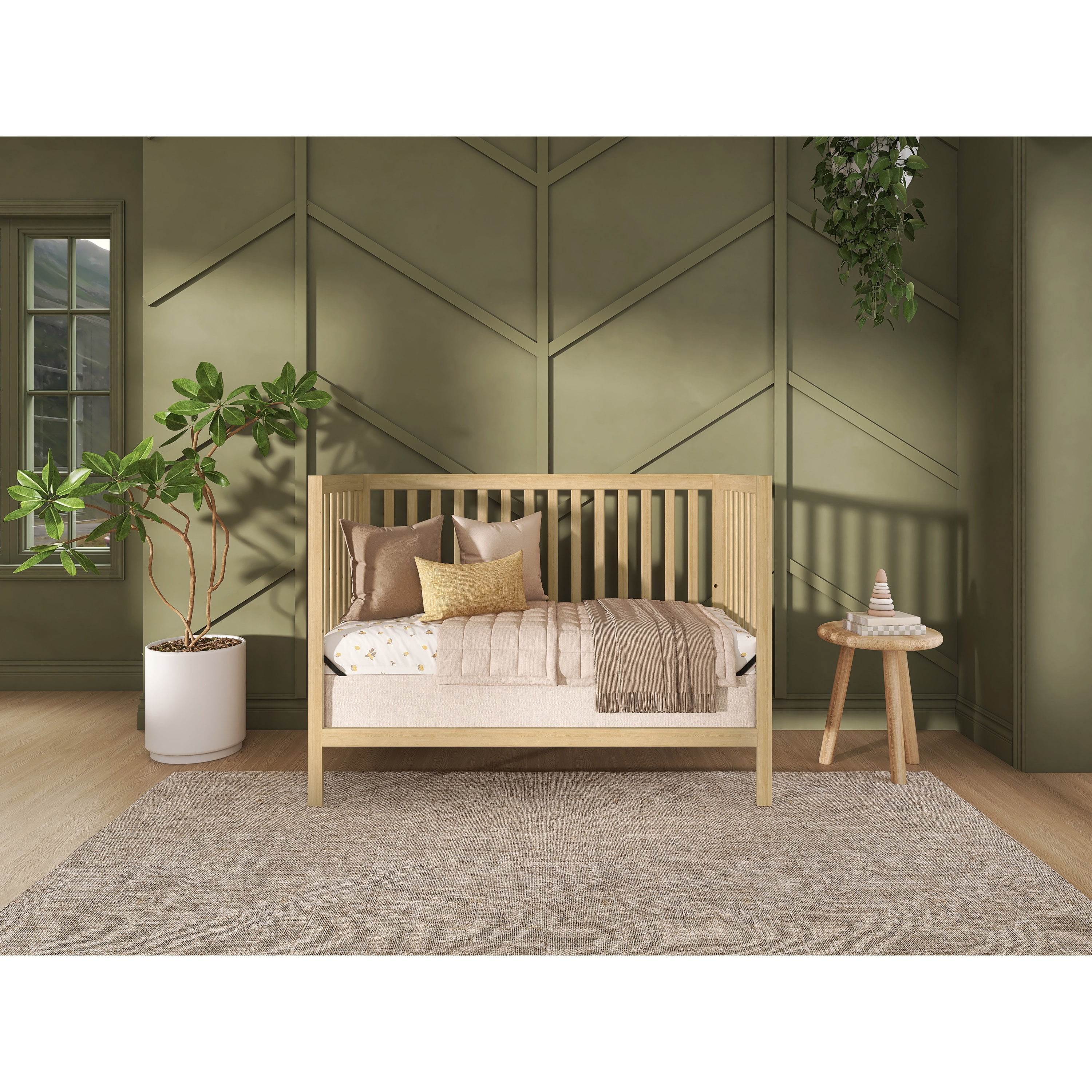 Nursery Bundle, Dream On Me Synergy MOD Crib in Natural and Crib & Toddler Mattress Bundle
