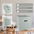thumbnail image 5 of ​​​​​​​​WERSEON 11 Inch Collapsible Fabric Storage Cubes Bins, Foldable Cube Storage Bins with Handle for Clothes/Toys Storage, 6 Count, 5 of 8