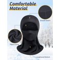 thumbnail image 2 of Pasamontañas liwang negro transpirable a prueba de viento unisex, 2 of 5