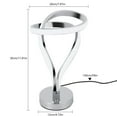 thumbnail image 4 of Modern LED Spiral Table Lamp Bedside Desk Light Bedroom Decor Curved Light, 4 of 17