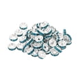 thumbnail image 1 of Unique Bargains 8mm Spacer Beads, 100pcs Bead Spacers Rhinestone Round Bulk Beads for Jewelry Making, Blue, 1 of 5