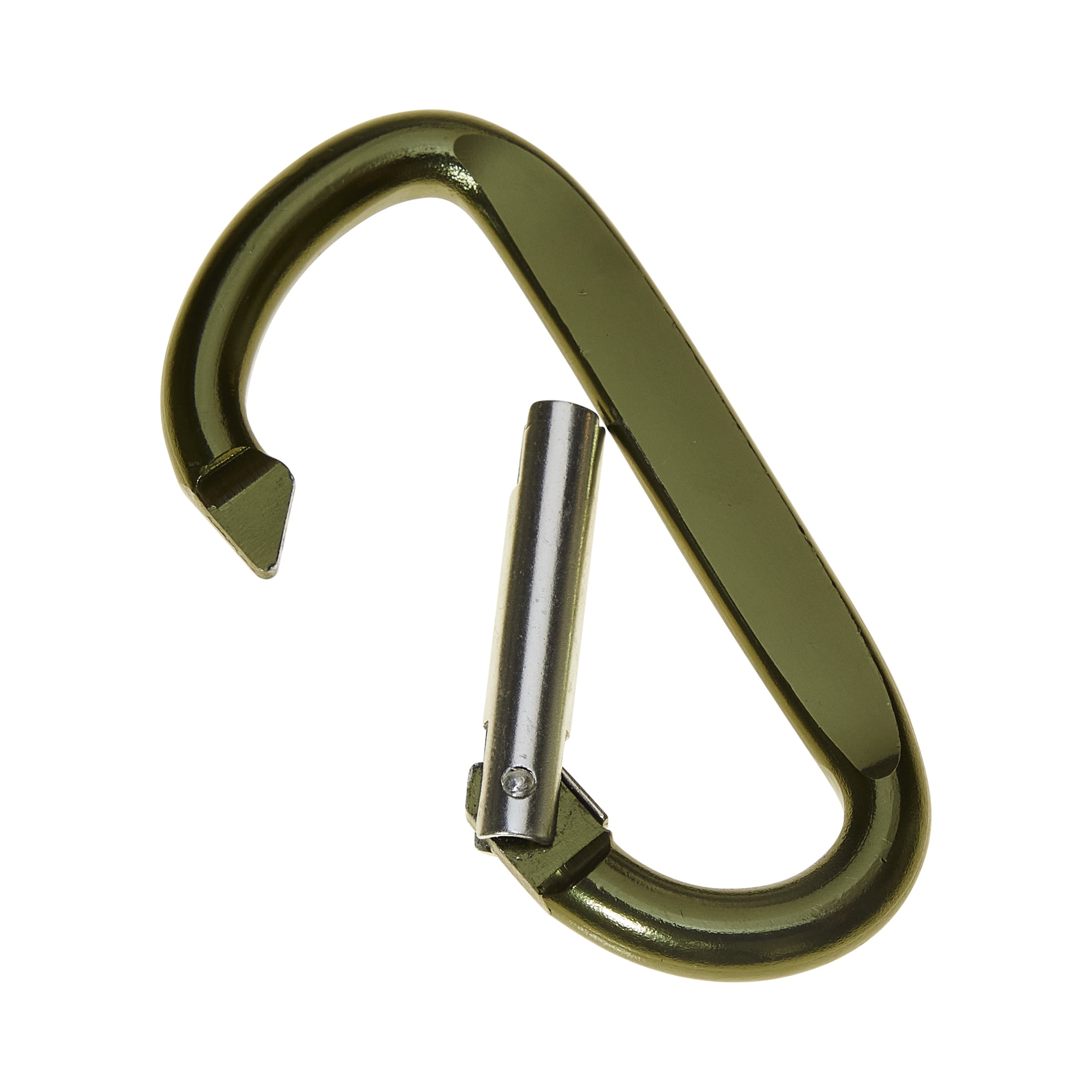 (2 pack) Allen Company 3 Inch General Purpose Carabiner - Lightweight Aluminum - Green