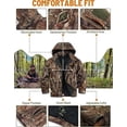 thumbnail image 3 of NEW VIEW Insulated Hunting Jacket for Men Cold Weather, Warm Camo Hunting Jackets with Hood, Water Resistant Hunting Clothes, 3 of 5