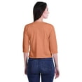 thumbnail image 3 of Moomaya Printed Keyhole Neck Ring Top Casual 3/4th Sleeve Tees Tank Tunic Top, 3 of 5