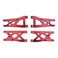 thumbnail image 1 of Inteprter 4 piezas de brazos de suspensión de coche RC AR330443, repuesto de piezas de Control remoto de aleación de aluminio delantero y Accesorios para aéreos Rojo, 1 of 6