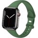 thumbnail image 1 of Correa deportiva compatible con Apple Watch 42 mm 44 mm 45 mm, correa de repuesto de silicona suave delgada delgada y estrecha compatible con Iwatch Se Series 7/6/5/4/3/2/1 ShuxiuWang 8390611120597, 1 of 1