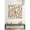 thumbnail image 3 of Kate and Laurel Framed Canvas Wall Art Print Half Moon Bay 30x30 FC by Felicia Dadak, 30 x 30 Sylvie Natural Frame, Modern Contemporary, Abstract Art for Wall Decor, 3 of 8