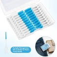 thumbnail image 2 of ACDANC 220 Pieces Soft Dental Floss Picks, Blue Silicone Interdental Brushes Braces Brush with Case Toothpicks Brush Between Teeth for Teeth Cleaning Portable Storage Box for Oral Care, 2 of 7