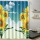 thumbnail image 3 of Cortina de ducha, 180 x 180 cm, hermosa cortina de baño impermeable con estampado de ducha, cortina de baño con características líderes en su clase, 3 of 7