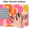 thumbnail image 5 of Pink Modern Abstract Desk Mat XXL Cute Pink Large Mouse Pad, Keyboard Mat, Desk Accessories for Women Office Decor, Extended Mousepad, NonSlip Rubber Base, Stitched Edges, 31.5x15.7 in, 5 of 6