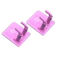 thumbnail image 4 of jinwen 2Pcs Badminton Racket Hooks Bedroom Stainless Steel Wall Mounted Racket Rack Pink, 4 of 9