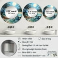 thumbnail image 4 of Designart "Escaping to a Coastal Island" Palms & Palm Trees Rund Mirror For Wall Decor - Large Multi-Color Round Print Mirror - Round Coastal Mirror 36" x 36" Inch - Wall Mounted Round Large Mirror, 4 of 5