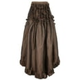 thumbnail image 4 of Utoimkio Women's Vintage High Waist Maxi Skirts Flared Side Split Pleated Skirts, 4 of 5
