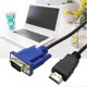 thumbnail image 5 of HDMI to VGA Converter Cable Adapter for PC Laptop TV Monitor, D-Sub Male Video Audio Adapter with Gold Plated Connectors (1m/3m, Black), 5 of 5