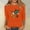 Orange, variant on Aobny Plus Size Womens Business Casual Tops Birds Orange Blouses Pullover Crew Neck 3/4 Sleeve Womens Tops Summer,S