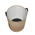thumbnail image 3 of Bingfone Engraved Coffee On Kraft Paper Waterproof Foldable Laundry Hamper Bucket With Handles For Storage Bin,Clothes Hamper (Medium), 3 of 8