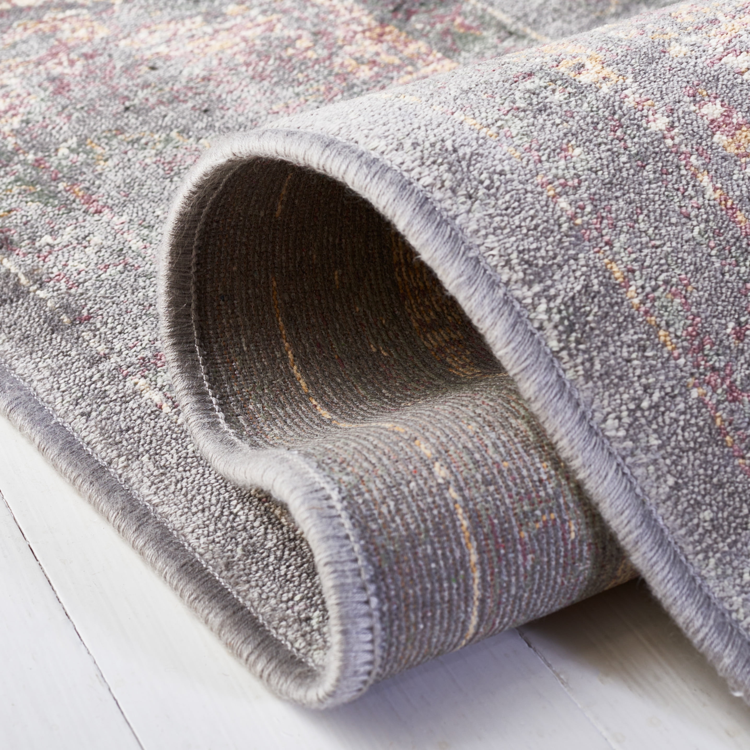 SAFAVIEH Vintage Jaxon Bordered Area Rug, Grey/Multi, 2'7" x 4'