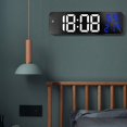 thumbnail image 5 of Mirror Large Digital LED Clock Home Electronic Alarm Clock Large Screen Plug In Clock Wall Mounted, 5 of 12
