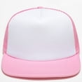 thumbnail image 3 of Gorra de béisbol con logotipo personalizado para niños, gorro de camionero con diseño personalizado, 100% poliéster, malla en blanco, 1 unidad, 3 of 4