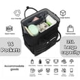 thumbnail image 4 of Mochila para Pañales ROSEGIN de 35L Resistente al Agua Negra, 4 of 7