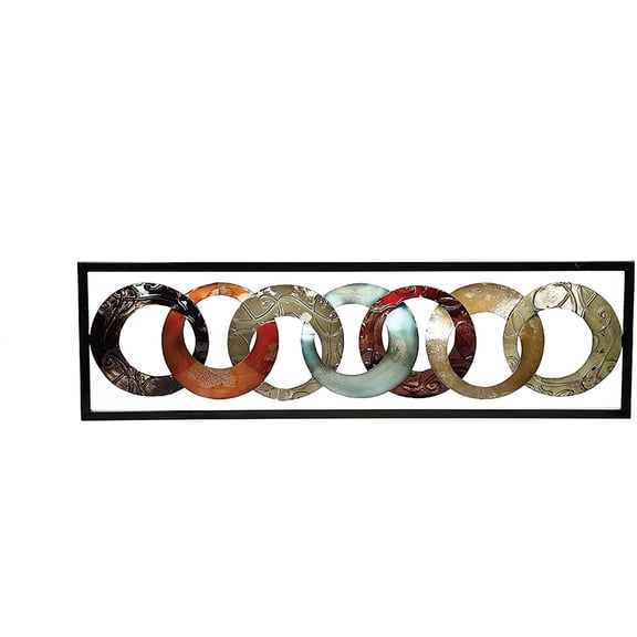 Hosley Multi-Color Metal Wall Decor 35 inch High