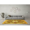 thumbnail image 3 of Ahgly Company Indoor Rectangle Abstract Yellow Modern Area Rugs, 3' x 5', 3 of 4