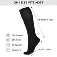 thumbnail image 4 of Calcetines deportivos American Trends para mujer hasta la rodilla, paquete de 2, negros, 4 of 7