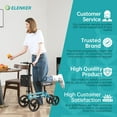 thumbnail image 5 of ELENKER Folding Knee Walker, Lightweight Knee Scooter for Ankle & Foot Injuries, Alternative to Crutches, Blue, 5 of 8