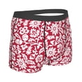 thumbnail image 3 of Kll Red Flowers Men'S Cotton Boxer Briefs Underwear-Large, 3 of 9