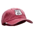 thumbnail image 5 of US 101 Embroidered Unstructured Cotton Cap - Wine OSFM, 5 of 5