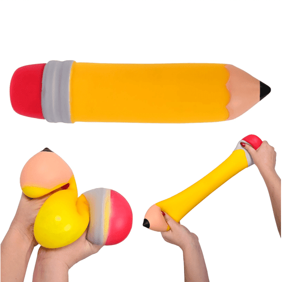 Jumbo Pencil Squishy, Back to School Squeeze Pencil Squishy Toy for Kids,Realistic Slow Rising Fidget Toy for Stress Relief & Anxiety Relaxation