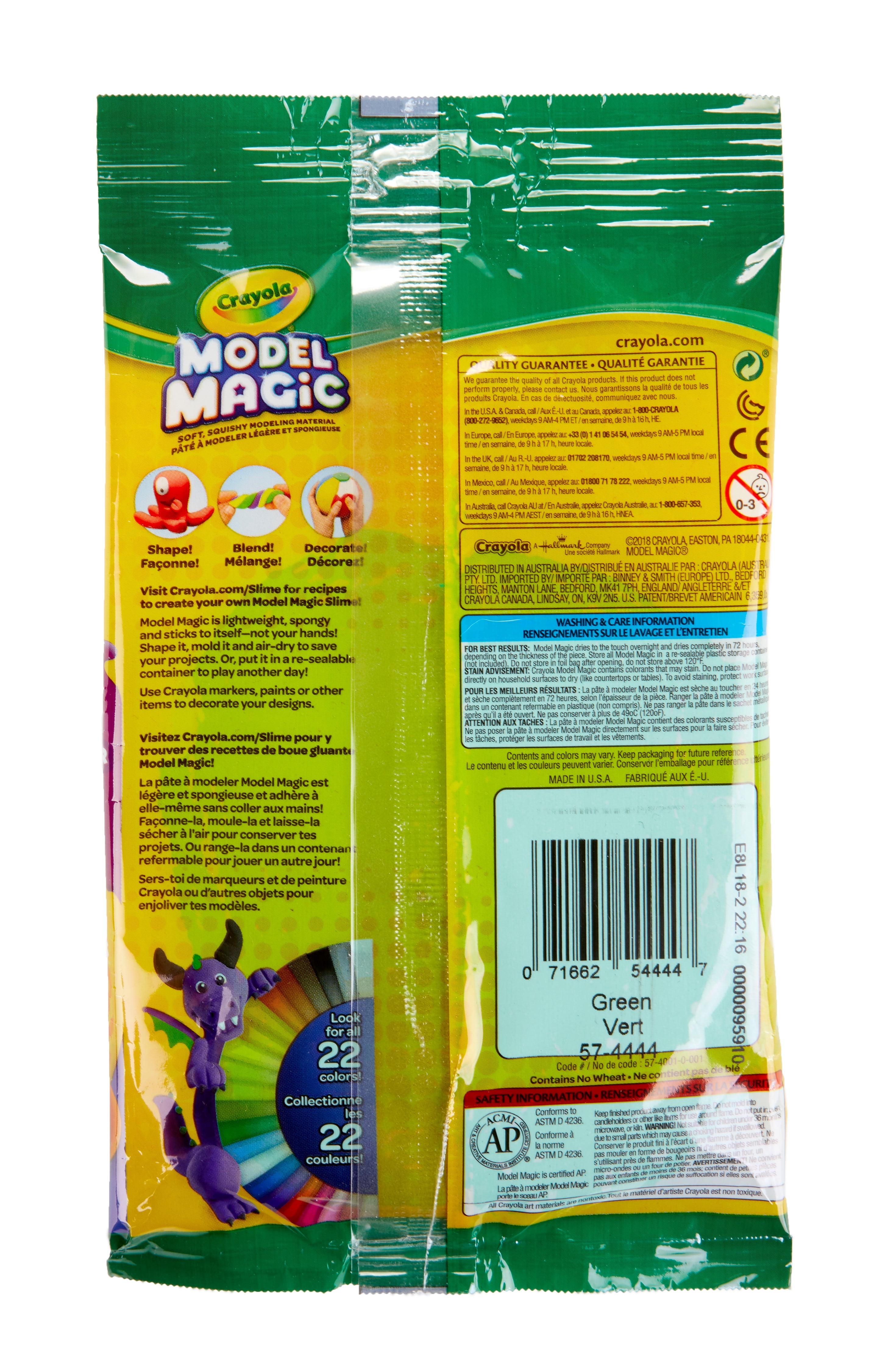 Crayola Model Magic, 4-Ounce Pouch, Purple 