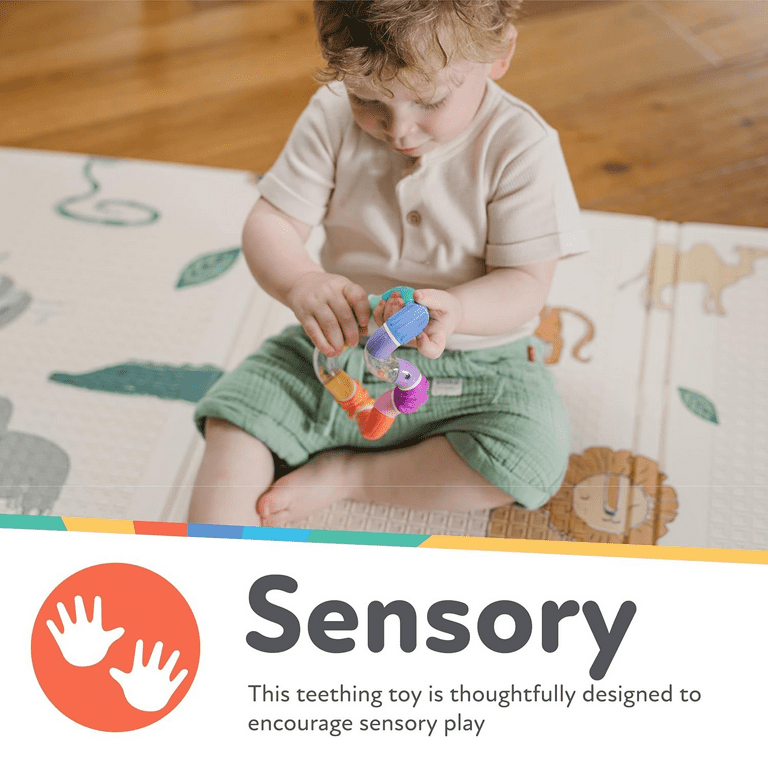 Nuby Teether Toy for Babies and Infants with Bright Colors and