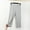Gray, variant on CLOISE Womens Capri Pants Stretchy Solid Yoga Capris Plus Size Pull On Capris Mid Rise Capri Pants Running Elastic Waist Cropped Pants Casual Summer Straight Workout Trousers Loose Beige