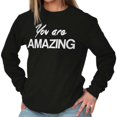 thumbnail image 5 of You Amazing Inspiring Motivated Women's Long Sleeve T Shirt Brisco Brands M, 5 of 5