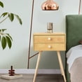 thumbnail image 3 of Patiojoy Side End Table Nightstand 2 Drawers Bedroom Room Furniture, 3 of 9