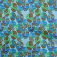 thumbnail image 1 of oneOone Cotton Flex Medium Blue Fabric Abstracts Sewing Craft Projects Fabric Prints By Yard 40 Inch Wide, 1 of 5