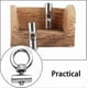 thumbnail image 5 of 4 Pcs Multi Function Awning Rail Stoppers Stainless Steel Awning Rail Stoppers Lifting Eye Bolts forCaravan Motorhome Campervan Camping Tent, 5 of 5