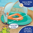 thumbnail image 3 of Open Box SwimSchool PoolFloat w/Adjustable Seat & Sun Shade Canopy, 3 of 6