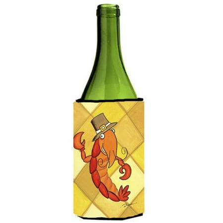 

Carolines Treasures LD6160LITERK Crawfish Thanksgiving Wine bottle sleeve Hugger