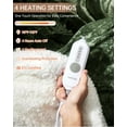 thumbnail image 4 of Twister.CK Electric Blanket Throw, Heated Blanket with 4 Heat Settings & 4H Auto Off, 50"×60" Velvet Soft Fast Heating Blankets, Green, 4 of 9