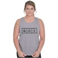 thumbnail image 4 of Ba Co N Bacon Food Science Nerd Geeky Plus Size Graphic Tank Top Brisco Brands 2X, 4 of 5