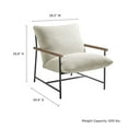 thumbnail image 3 of Raya Sling Lounge Chair in Ivory, 3 of 9