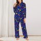 thumbnail image 2 of Balery Mathematics And Chemistry Conjunto de Pijama con Estampado para Mujer, Conjunto de Dos Piezas con Manga Larga, Ropa de Dormir Suave con Bolsillos, Pijamas Cómodos-XX-Large, 2 of 7