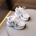 thumbnail image 4 of NIEWTR Toddler Shoes Boys Sneakers Girls Walking Shoes Breathable Mesh Toddler Sneakers Kids Running Shoes Non-Slip Tennis Shoe(A-White,1.5), 4 of 5
