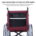 thumbnail image 6 of BIMZUC Large Capacity Wheelchair Storage Bag – Oxford Cloth, Reflective Strip, Multi‑Pocket, Portable Hanging Pouch for Wheelchairs, Scooters & Recliners, 6 of 6